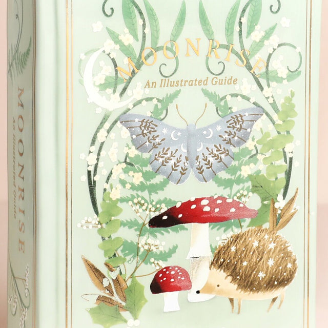 Lisa Angel Ceramic Moonrise Woodland Book Vase Close Up