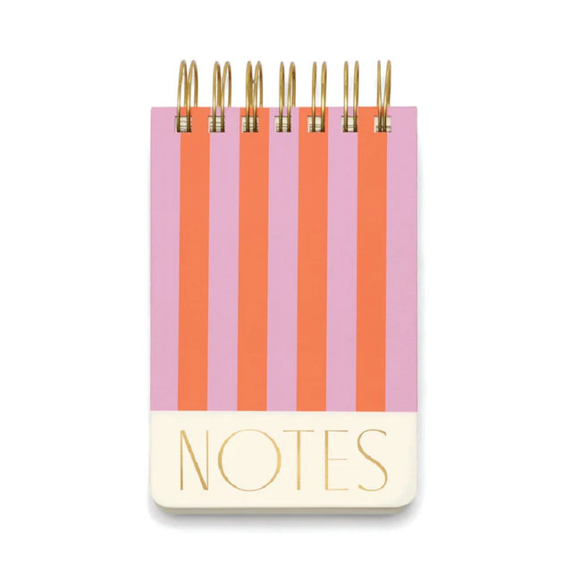 Notes Striped Twin Wire Notepad