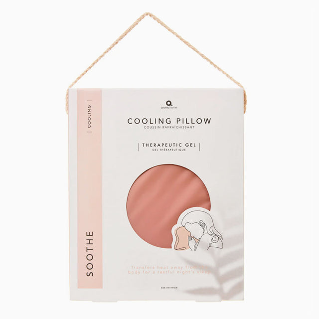 Aromahome Muted Pink Cooling Gel Pillow