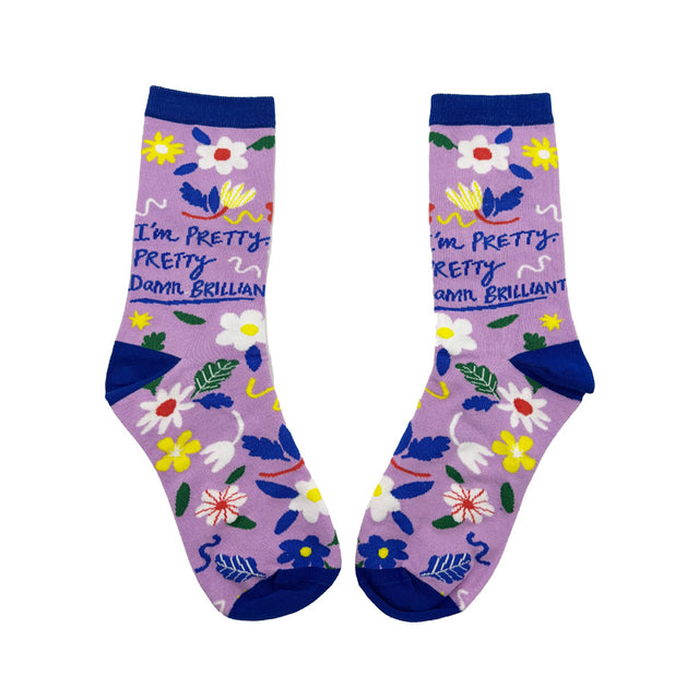 House of Disaster Pretty Damn Brilliant Socks Close Up