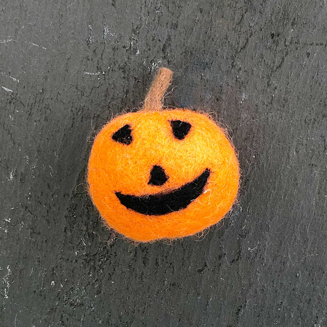 Spooky Pumpkin Felt Magnet