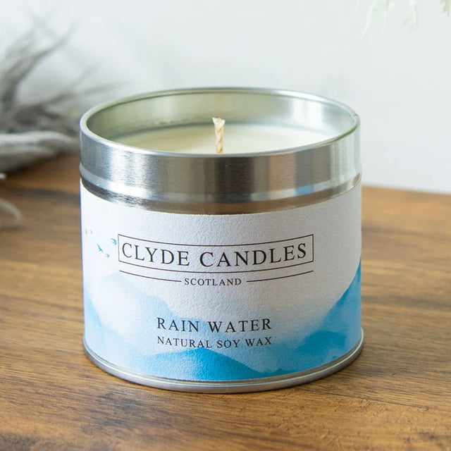 Rain Water Candle Tin