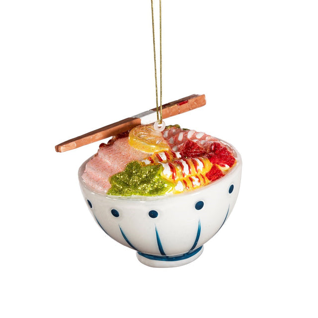 Ramen Bowl Shaped Christmas Bauble Sass & Belle