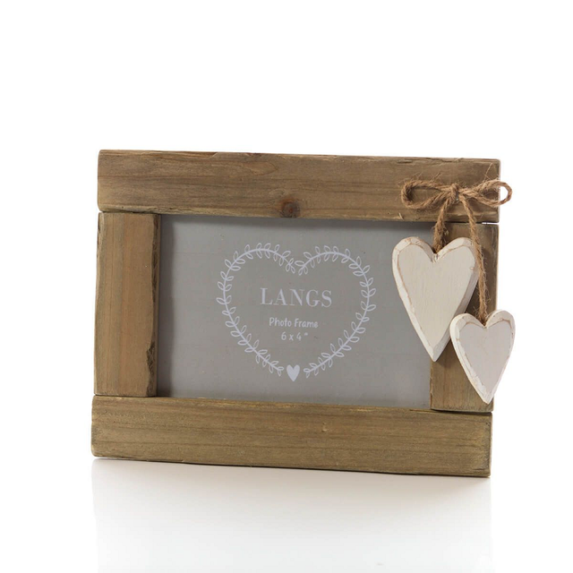 Rustic Wood Photo Frame blank background