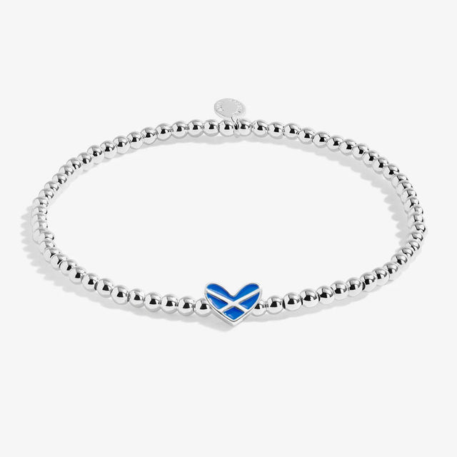 A Little A Wee Bit I Love Scotland Charm Bracelet Close Up
