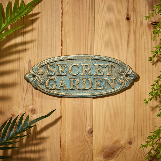 Secret Garden Oval Plaque