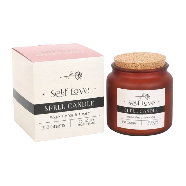 Self Love Rose Petal Infused Spell Candle
