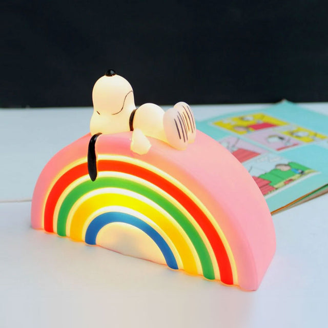 House of Disaster Peanuts Snoopy Rainbow Mini Led Light Side Facing