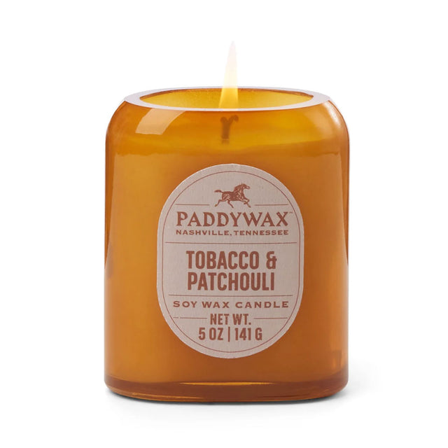 Tobacco & Patchouli Glass Candle