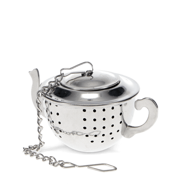 Tea Pot Shaped Stainless Steel Tea Infuser Close Up