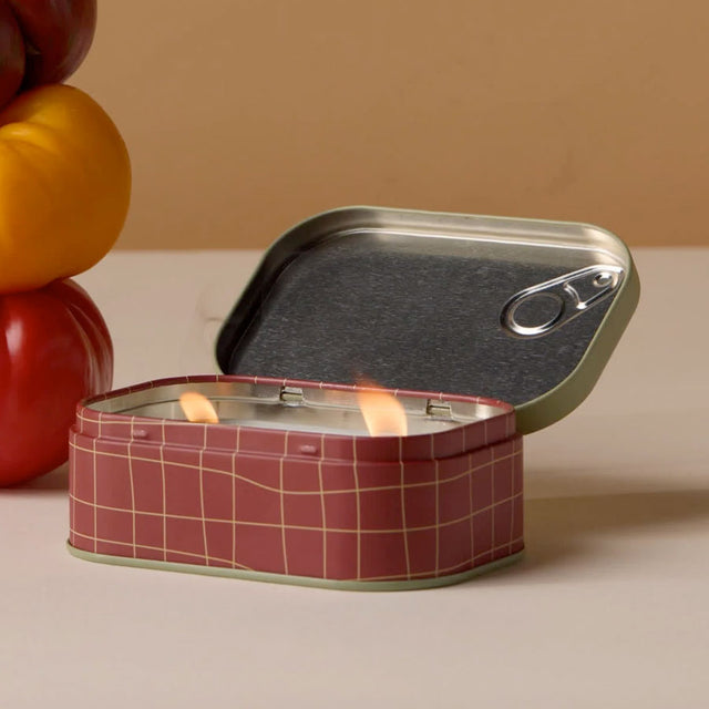 Heirloom Tomato Tin Candle Open Tin