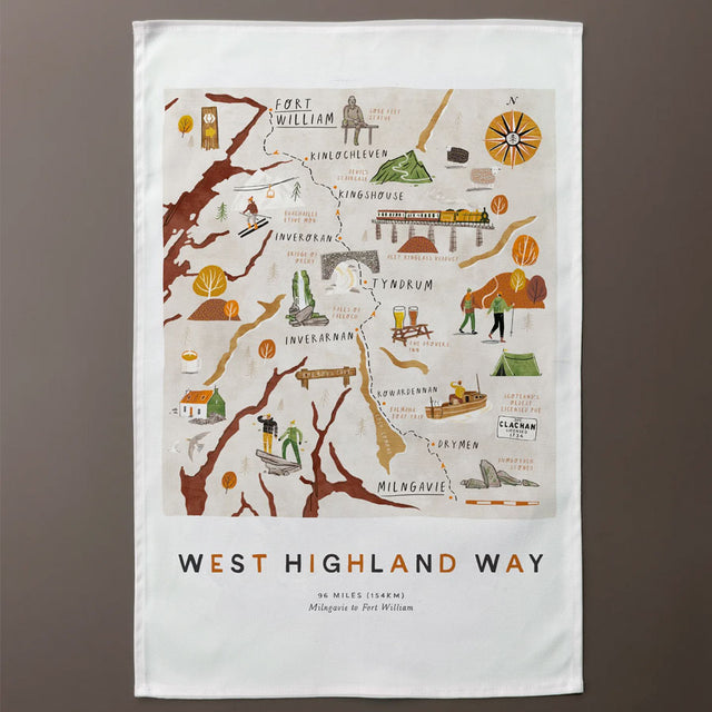 West Highland Way Tea Towel