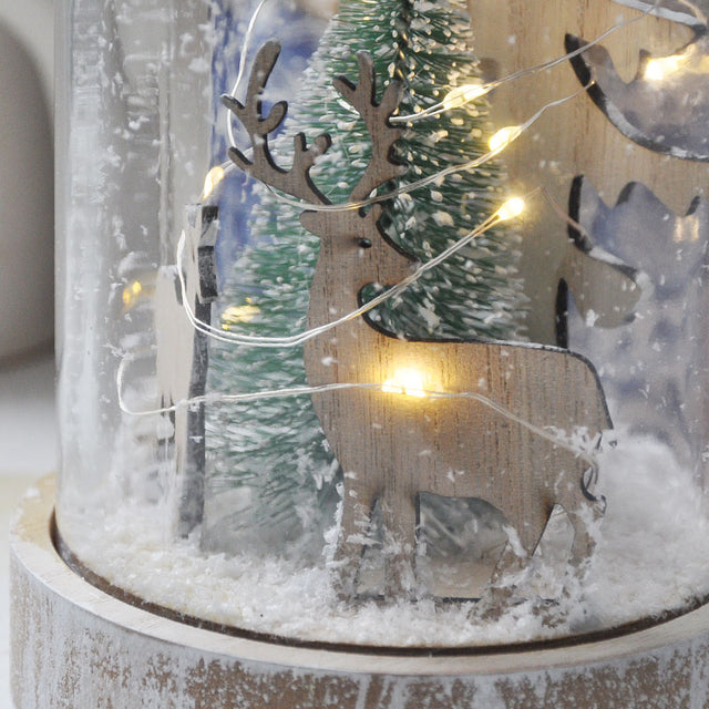 Winter Scene LED Jar