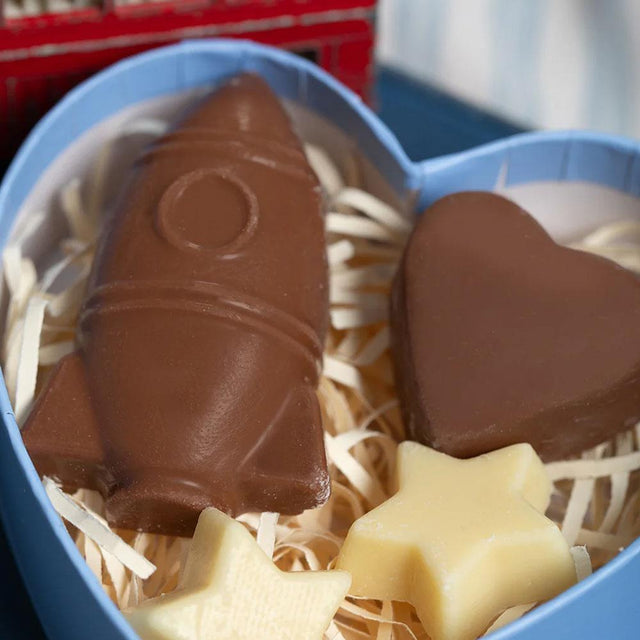 Rocket Heart Box Of Milk & White Chocolates