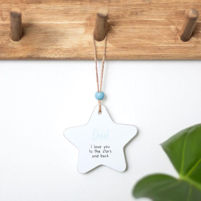 Dad Sentiment Hanging Star Sign