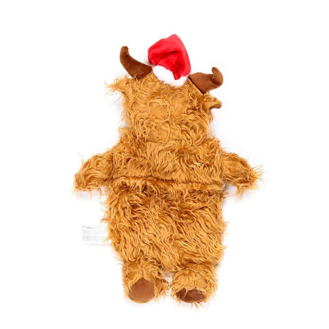 Christmas Highland Cow Hot Water Bottle