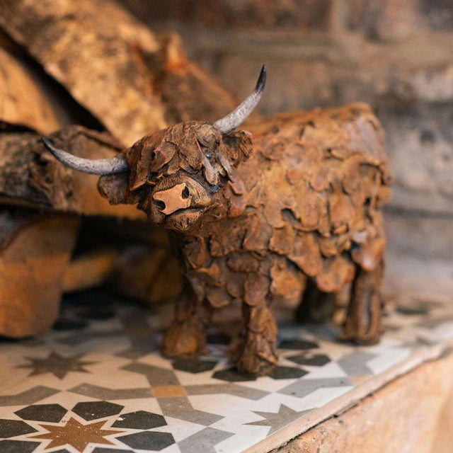 Gordon Highland Cow Figurine