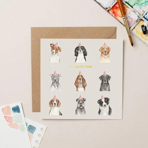 It's Party Time Dogs Card