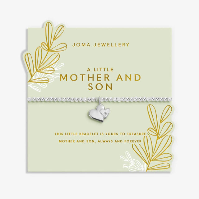 A Little Mother and Son Heart Charm Bracelet