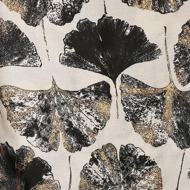 Nude Gingko Gold Foil Print Scarf