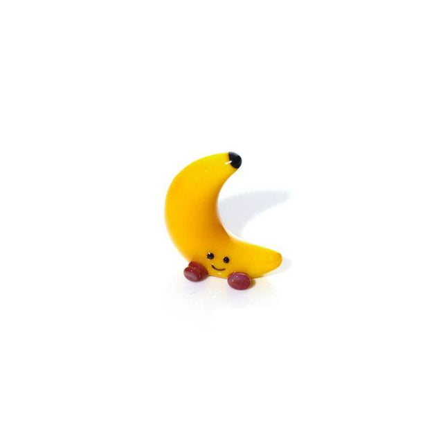 Glass Sitting Banana Ornament