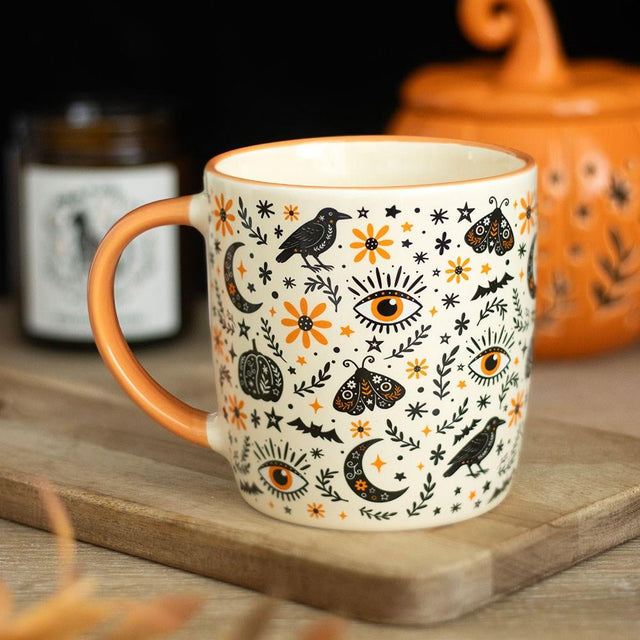 Frightful Folk Print Ceramic Mug