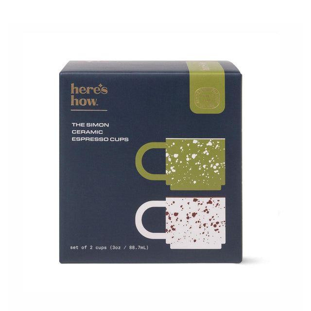 Cream & Olive Espresso Cup Set