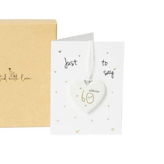 60th Boxed Ceramic Decoration