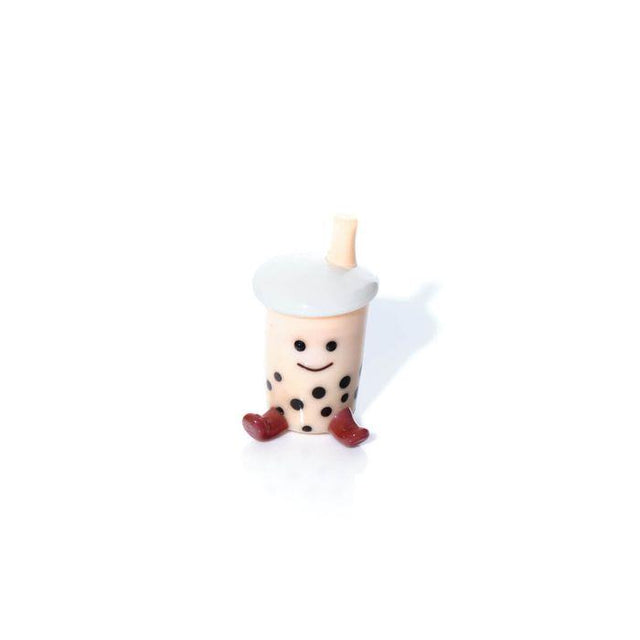 Glass Milky Bubble Tea Ornament