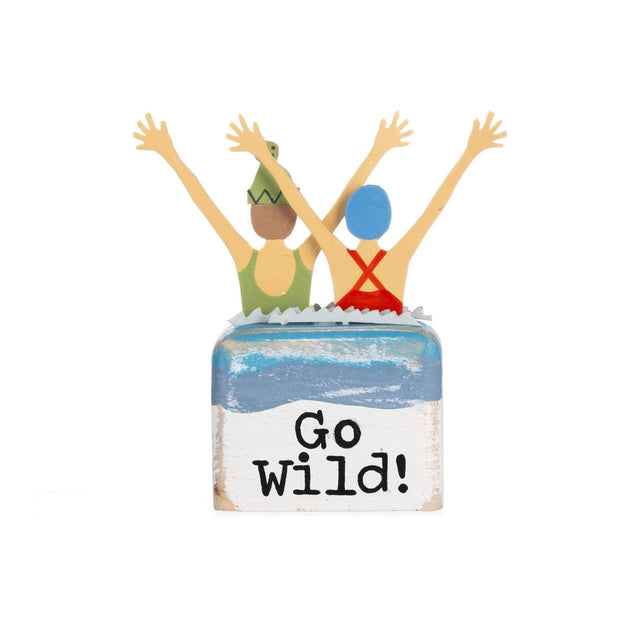 Women Wild Swimming Block Decoration