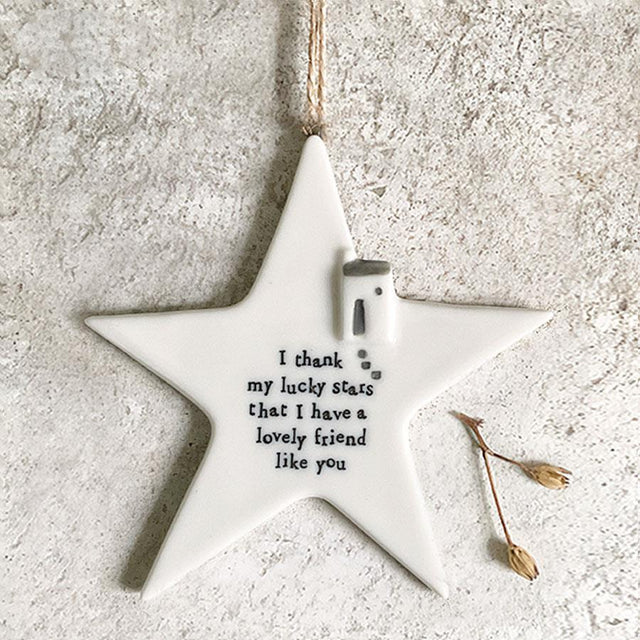 Thank my Lucky Stars Porcelain Decoration