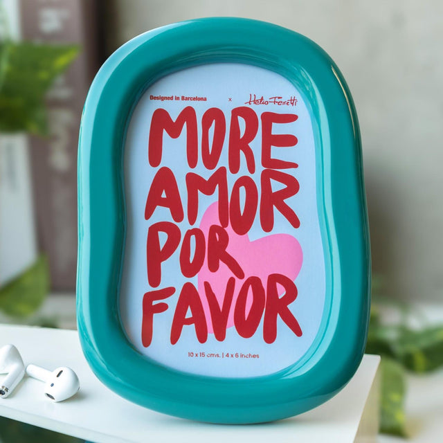 Teal Glossy Photo Frame