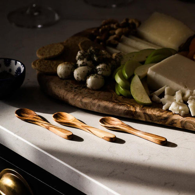 Olive Wood Mini Spoons Set