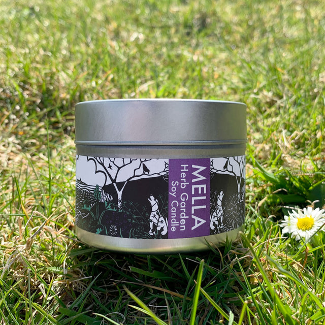 Herb Garden Small Candle Tin