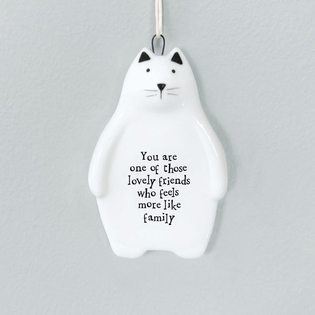 You re a Lovely Friend Porcelain Hanging Decoration