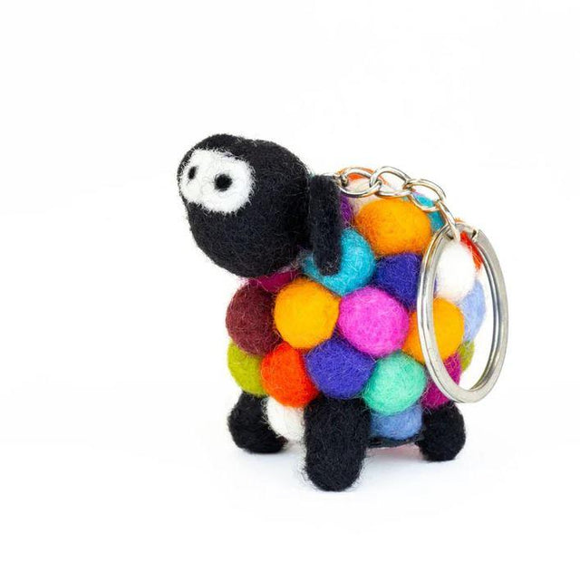 Mutli Colour Sheep Keyring