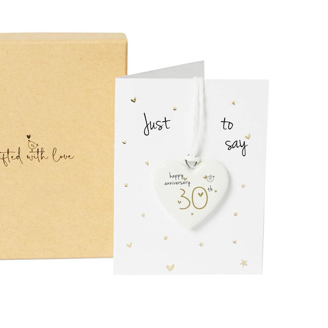 30th Anniversary Ceramic Decoration in Gift Box
