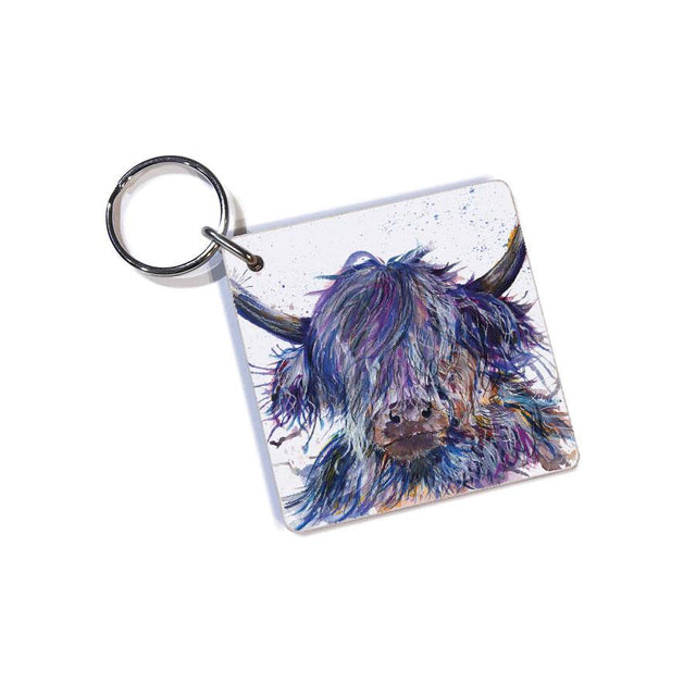 Splatter Scruffy Coo Keyring