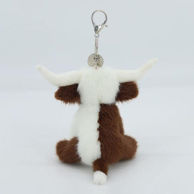 Texas Longhorn Cow Keyring
