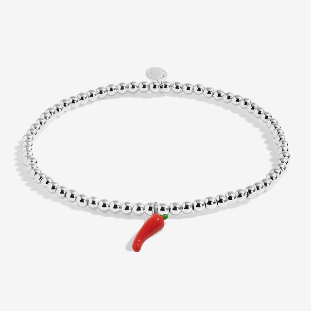 A Little Vibes Spice Of Life Chilli Charm Bracelet Close Up