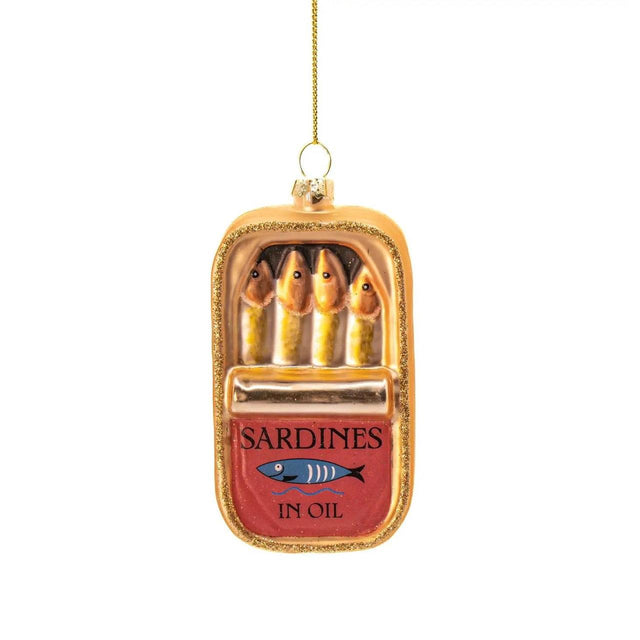 Sardine Tin Glass Bauble