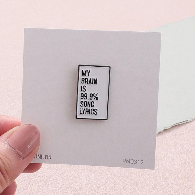99.9% Song Lyrics Pin