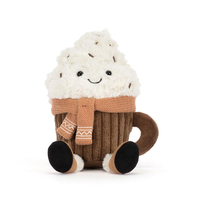 Jellycat Amuseables Scarffles Hot Chocolate Front Facing