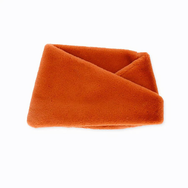 Burnt Orange Chunky Faux Fur Snood