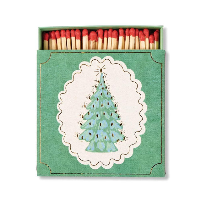 Christmas Tree Square Match Box