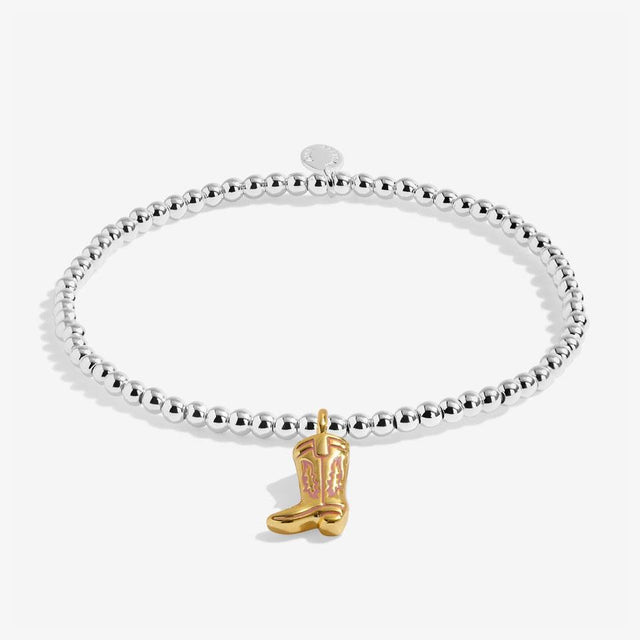 A Little Vibes Yee Haw Charm Bracelet Close Up