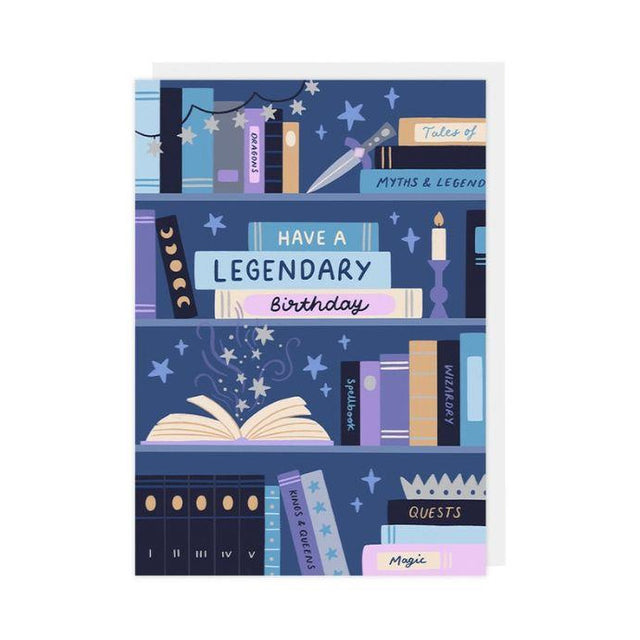 Legendary Book Birthday Card