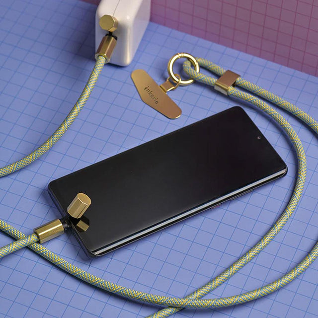 Lime Green Phone Cable and Lanyard