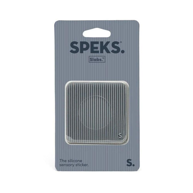 Groove Grey Slab Square Silicone Sensory Sticker