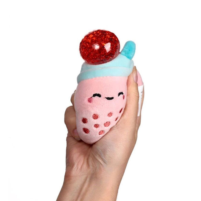 Bubble Tea Plush Squeezy Toy with Inside Exposed